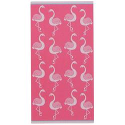 36x68 Flamingos Beach Towel