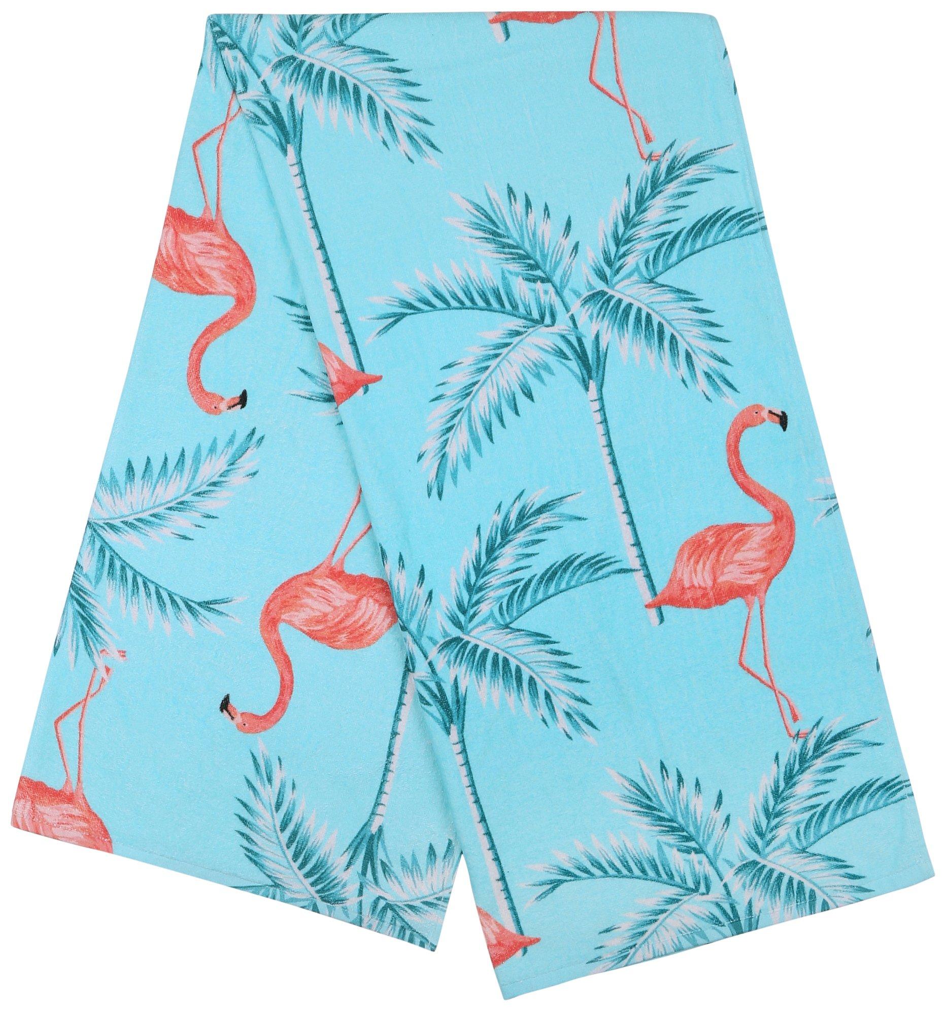 Flamingo Fun Beach Towel