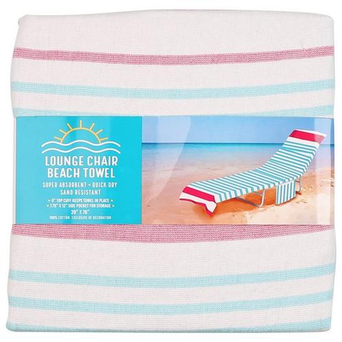 ATI 29x76 Striped Lounge Chair Beach Towel