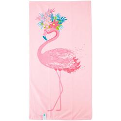 Flamingo Floral Reversible Beach Towel