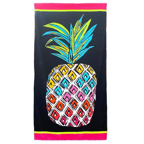 Mod Lifestyles Flashy Pineapple Beach Towel