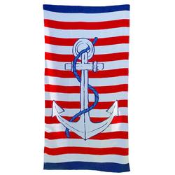 Anchor & Stripe Beach Towel