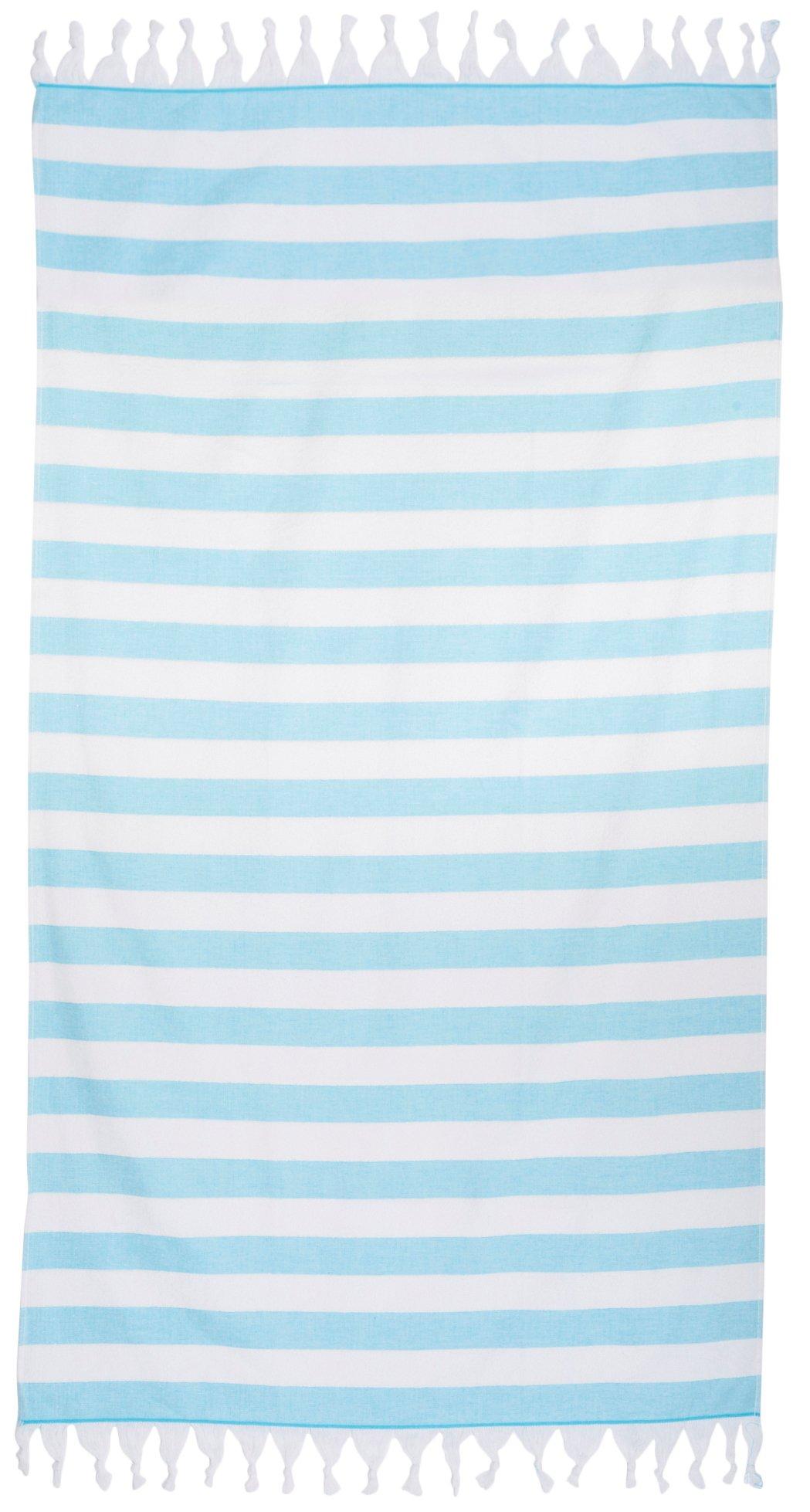 Coastal Home Stripe Tassel Beach Towel