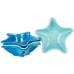 4-pk. Deep Blue Sea Starfish Bowl Set