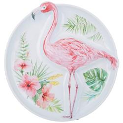 Flamingo Friends 3 Section Flamingo Serving Tray