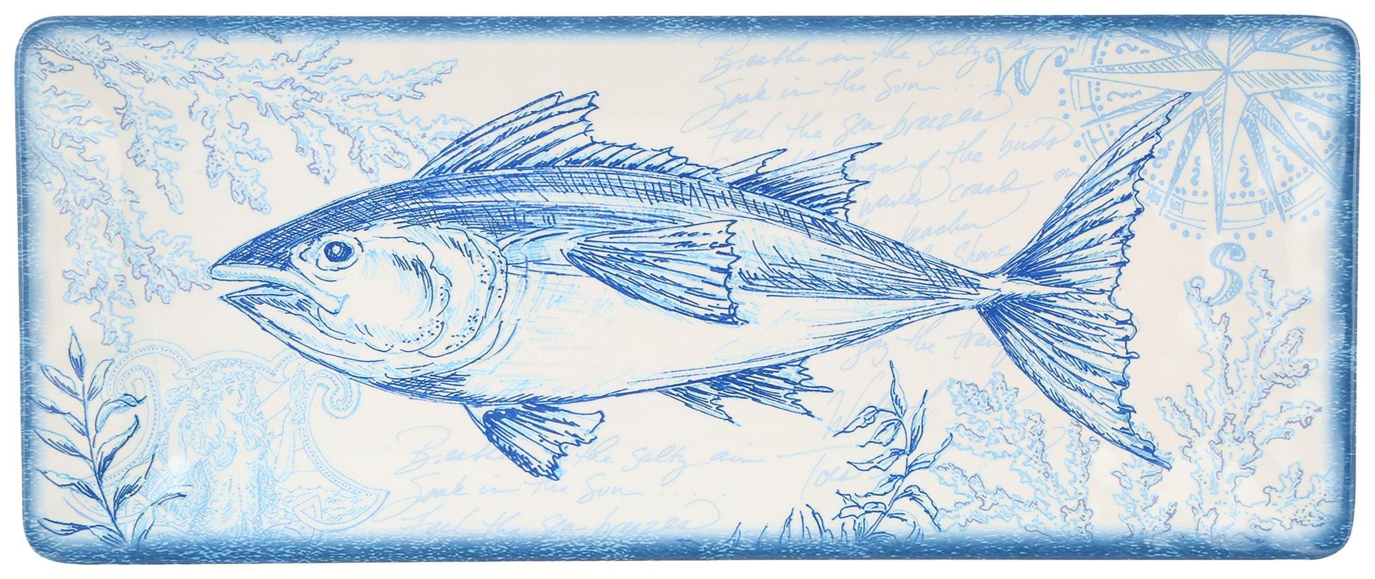 Certified International Tuna Print Serving Plate
