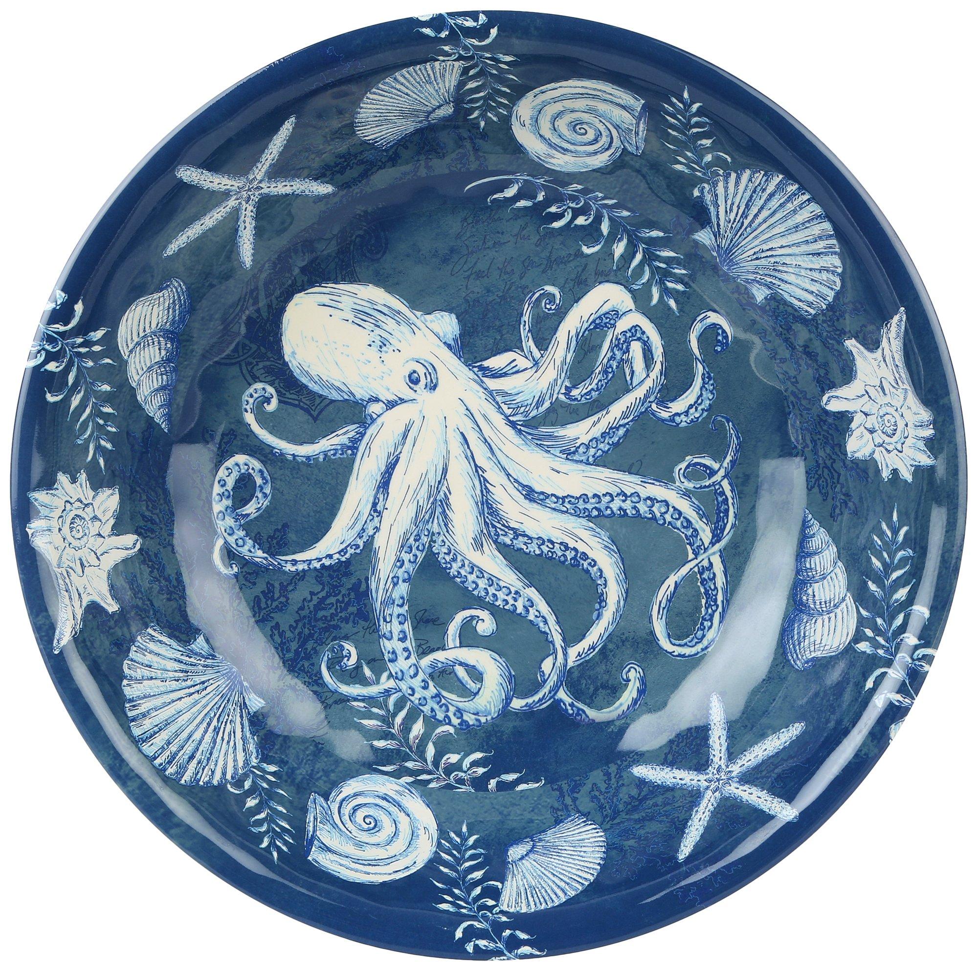 Octopus And Shell Serving Bowl