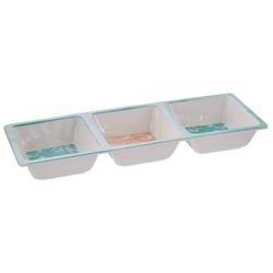 Certified International Inspired Coast 3 Section Tray