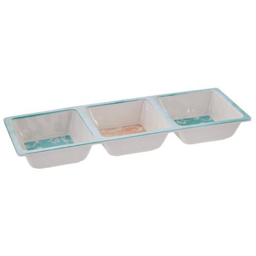 Certified International Inspired Coast 3 Section Tray