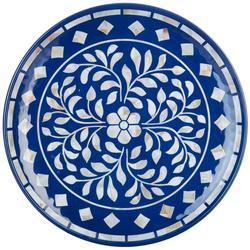 4-pk. Floral Inlay Dinner Plate Set