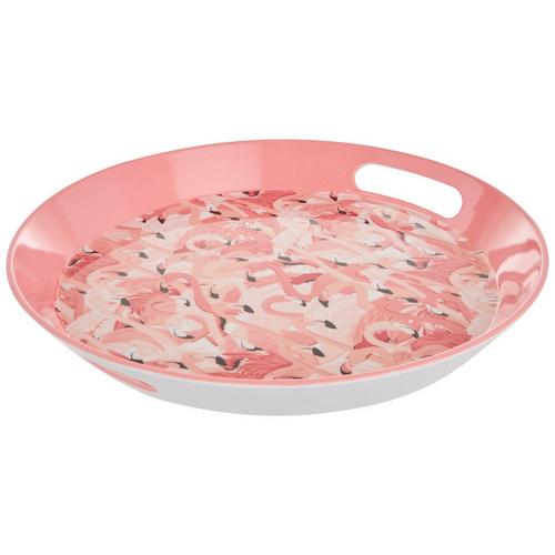Core Home Round Flamingo Serving Tray