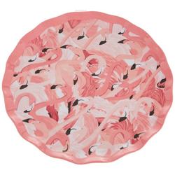 4 Pk. Scalloped Flamingo Salad Plates