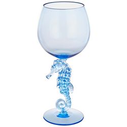 Core Home 18.5 oz. Acrylic Seahorse Wine Glass