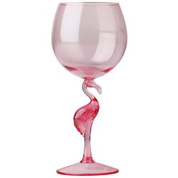 18 oz. Acrylic Flamingo Wine Glass
