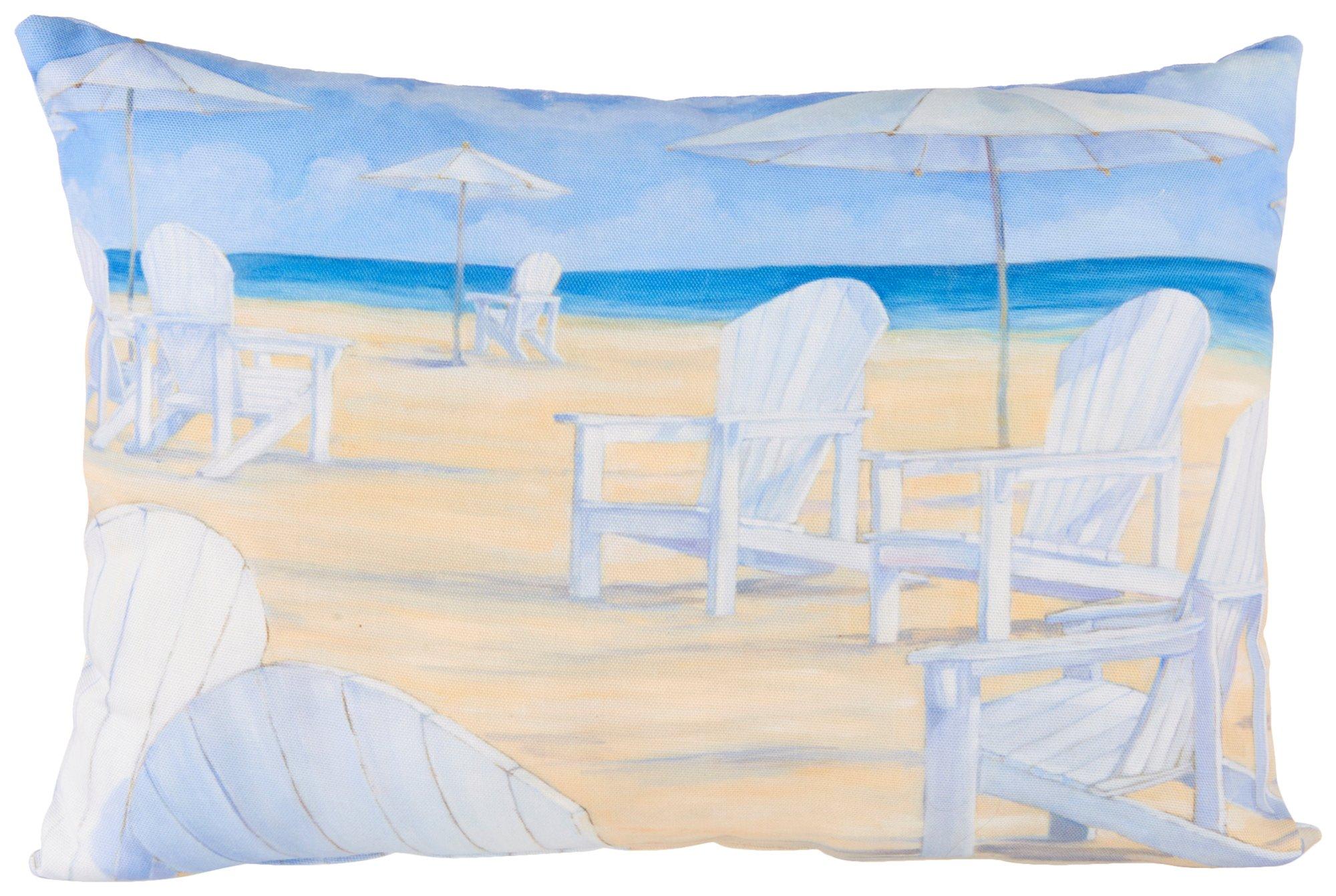 Climaweave 12x18 Beach Scene Outdoor Pillow
