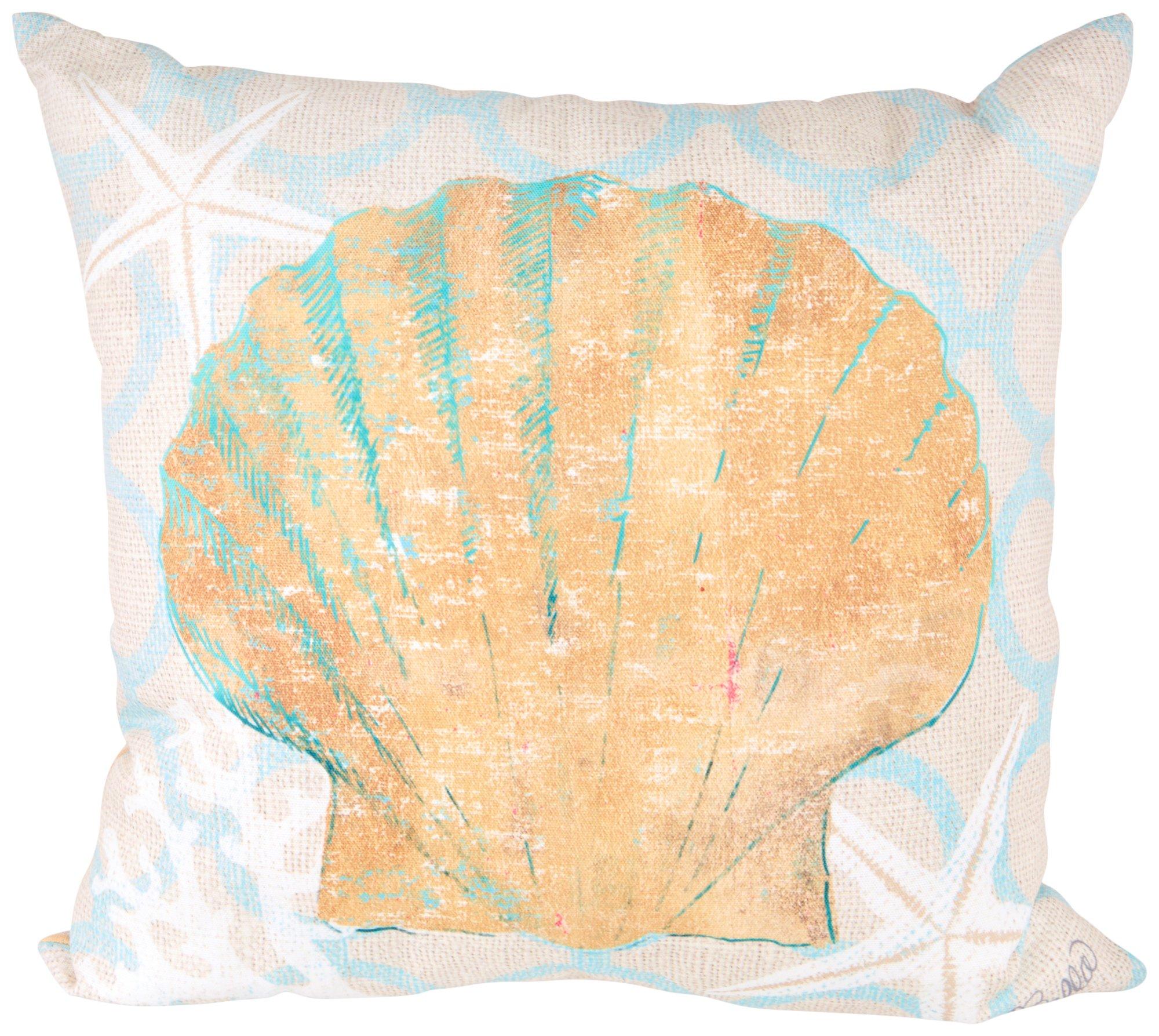 Climaweave 18x18 Seashell Outdoor Pillow