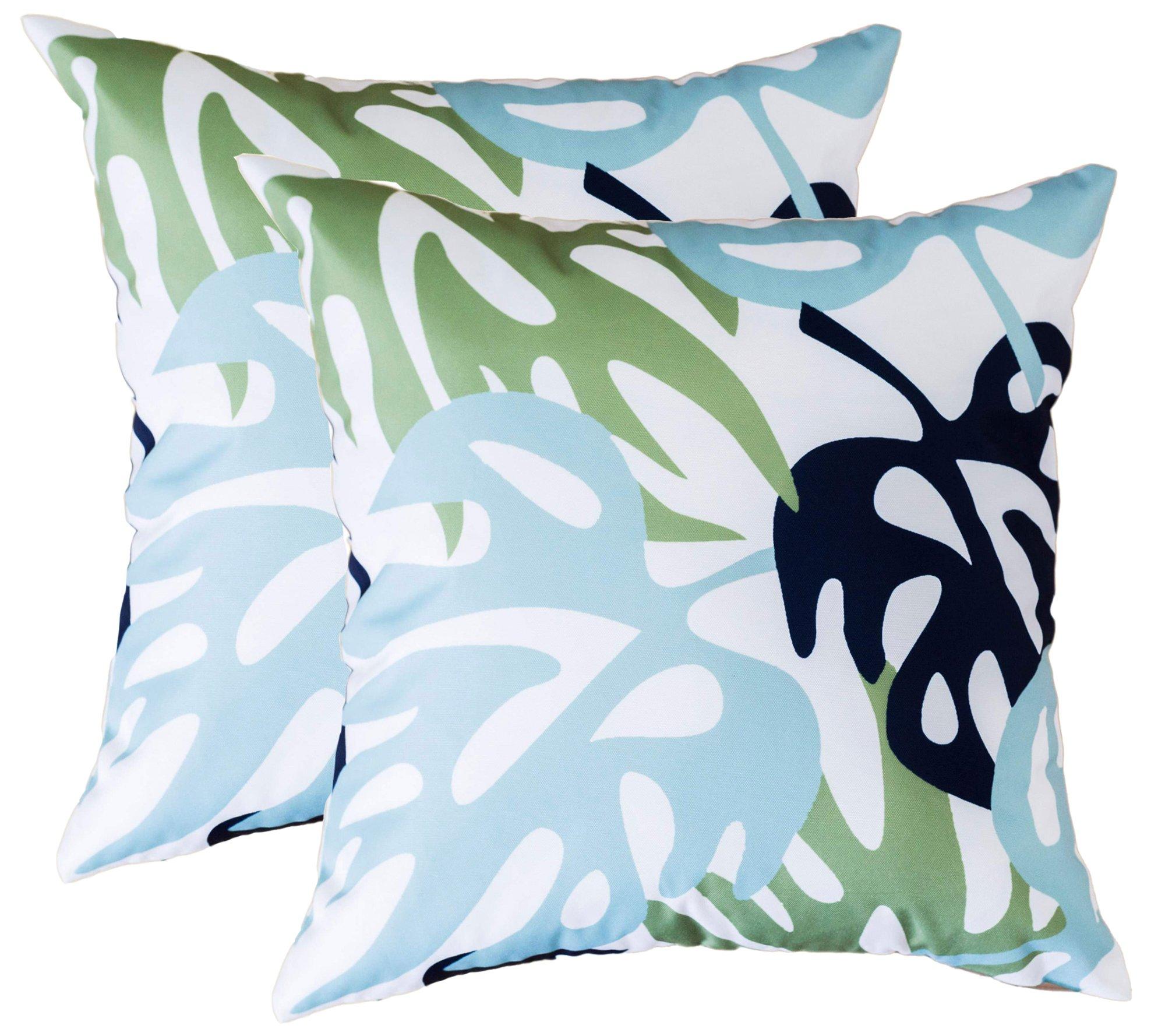 2-pk. Tropical Leaf Decorative Pillow Set