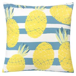 Homey Cozy Stripe Pineapple Outdoor Decorative Pillow