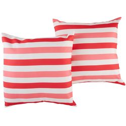 Homey Cozy 2-pk. Stripe Outdoor Decorative Pillow Set