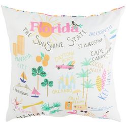 Elise & James Home Florida Icon Decorative Outdoor Pillow