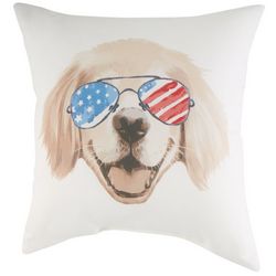 Elise & James Home Americana Dog Decorative Outdoor Pillow