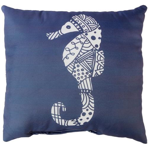 18x18 Alani Seahorse Decorative Outdoor Pillow