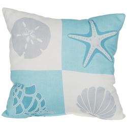 18x18 Color Block Coastal Outdoor Pillow