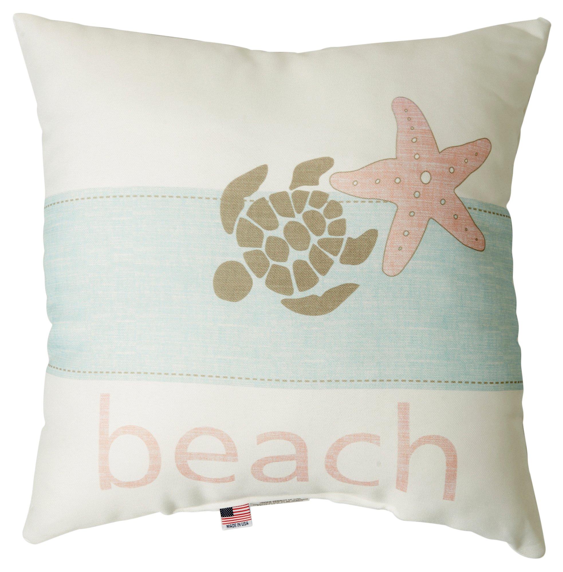18x18 Beach Decorative Outdoor Pillow