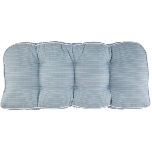 TerraSol Texture Stripe Outdoor Loveseat Chair Cushion