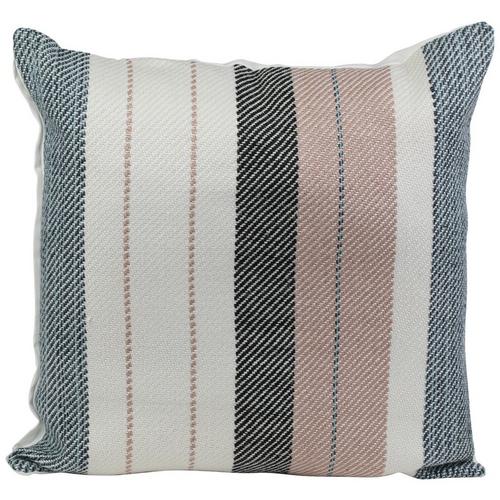 24x24 Striped Yarn Decorative Pillow