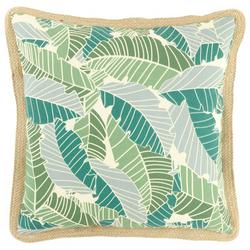 17x17 Palm Print Outdoor Pillow