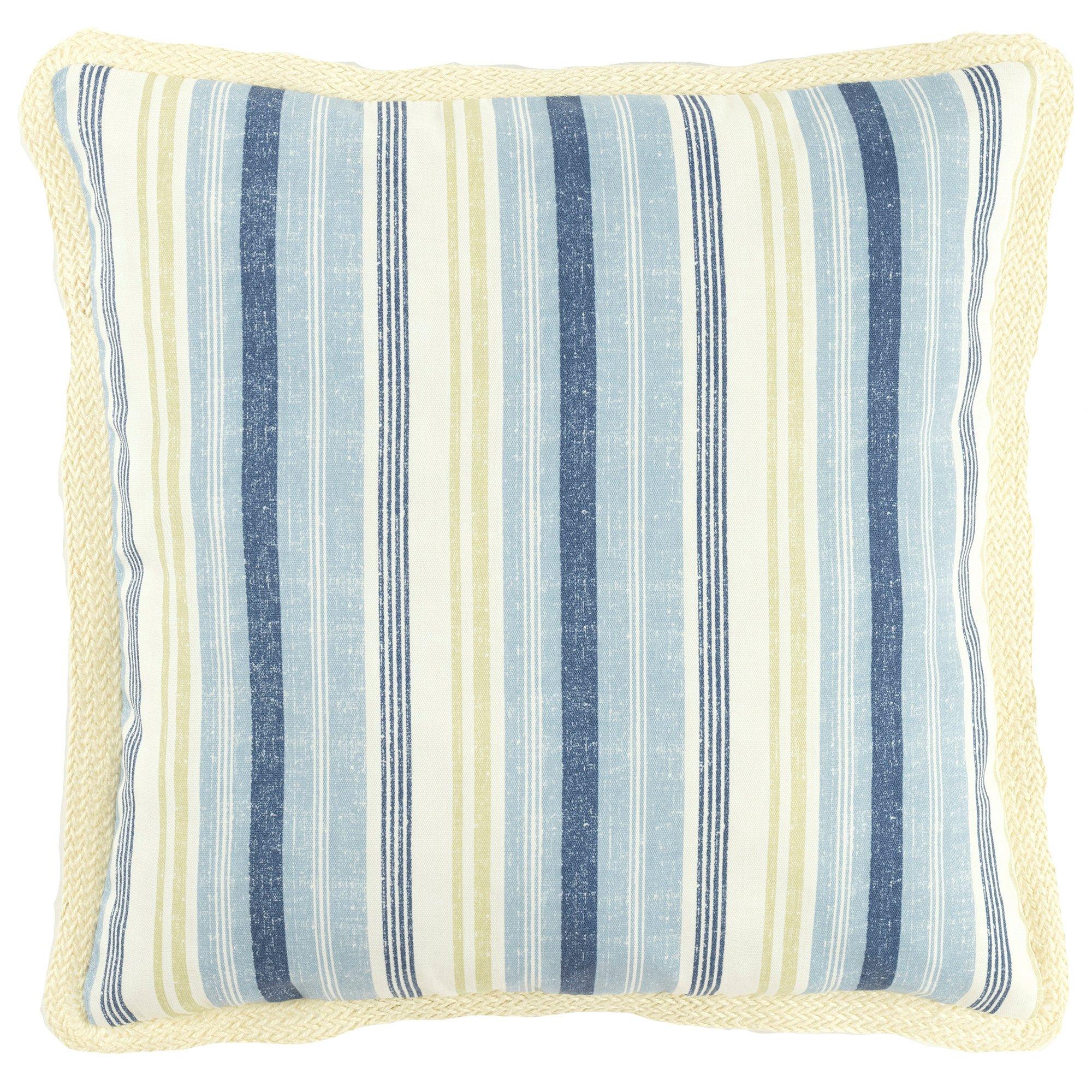 17x17 Striped Outdoor Pillow