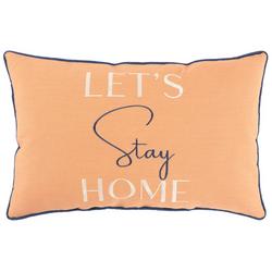 13x20 Let's Stay Home Outdoor Pillow