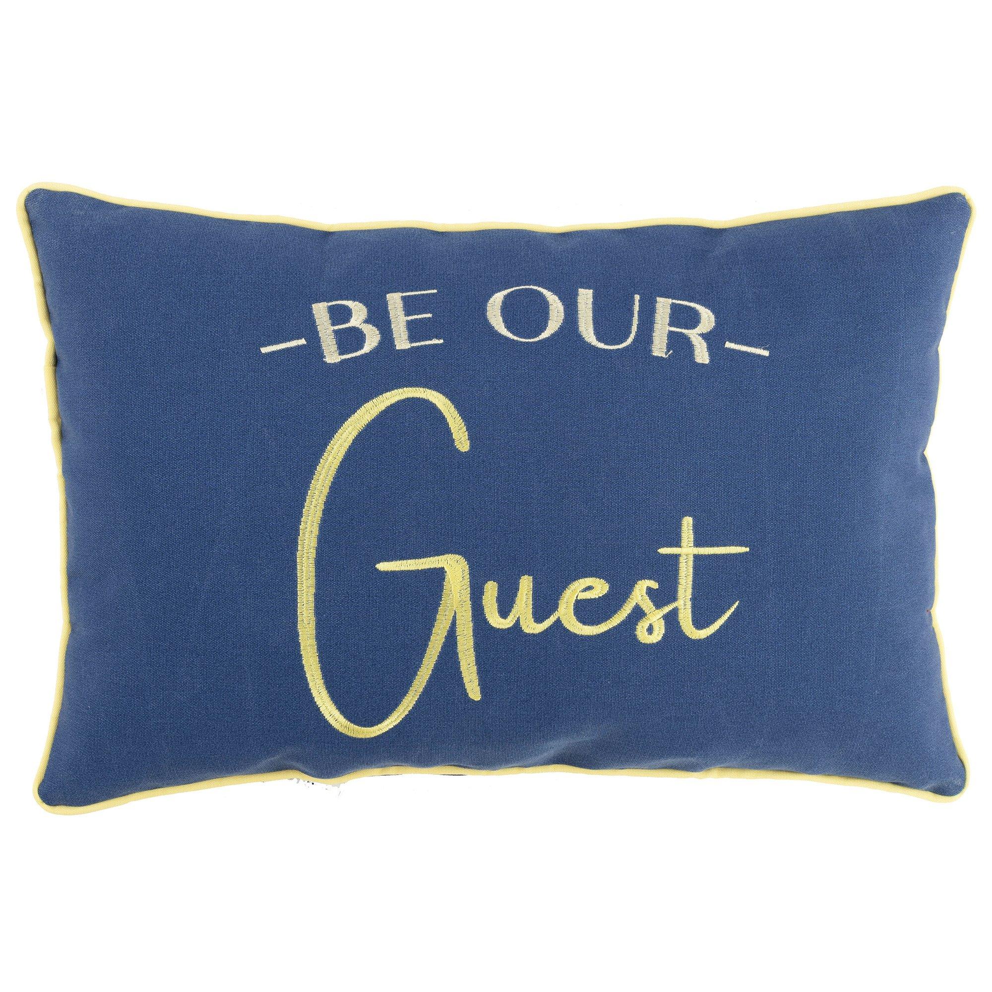Lush Decor Spec Edtn 13x20 Be Our Guest Outdoor Pillow