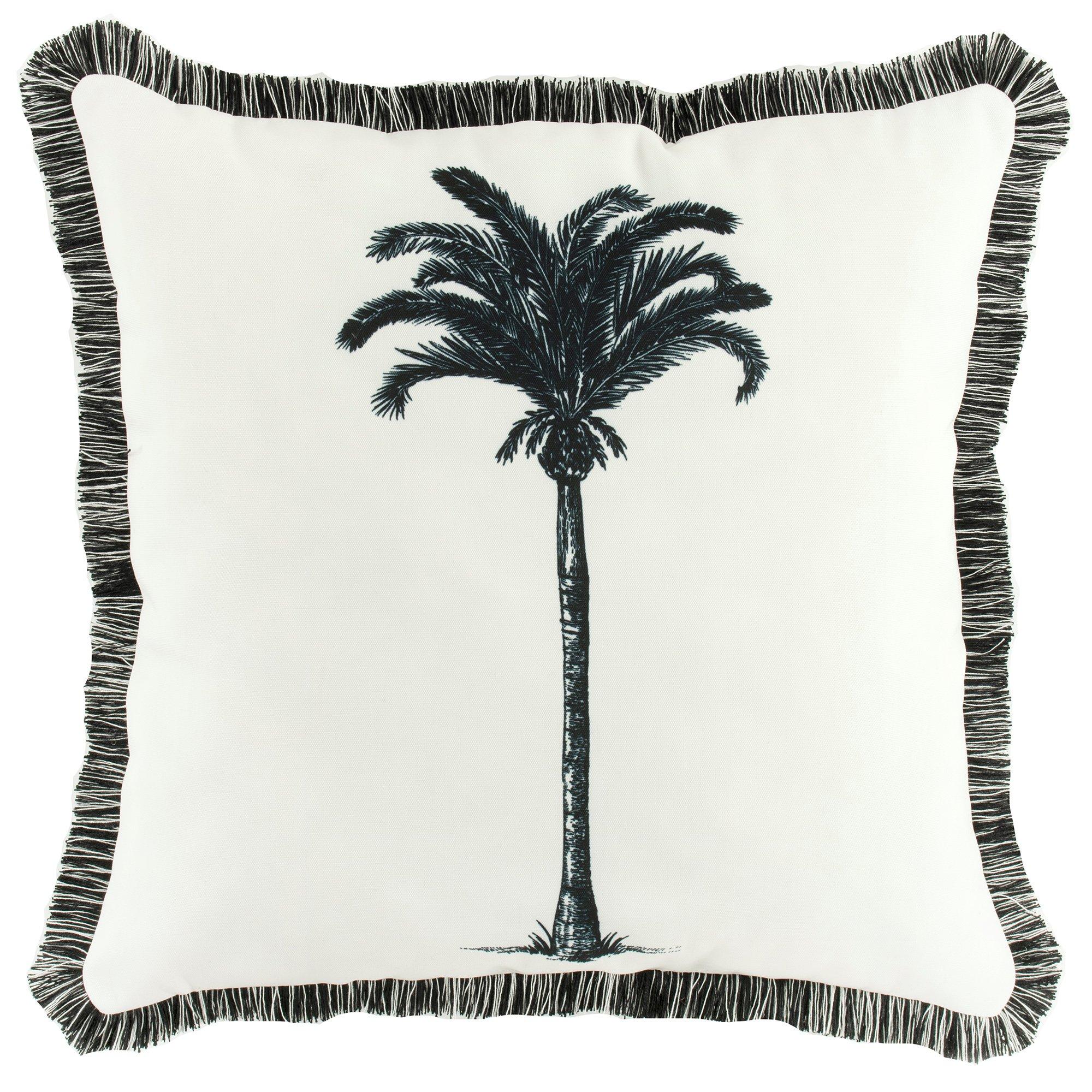 18x18 Palm Tree Outdoor Pillow