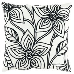 Lush Decor Spec Edtn 17x17 Modern Floral Decorative Pillow