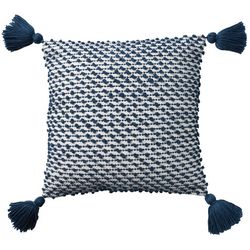 Mina Victory 18x18 Knotted Tassel Outdoor Pillow