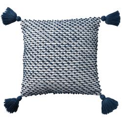 18x18 Knotted Tassel Outdoor Pillow