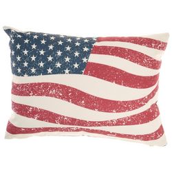 Mina Victory American Flag Decorative Pillow