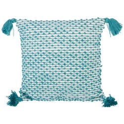 Mina Victory 18x18 Knotted Tassel Outdoor Pillow