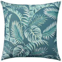 18x18 Palm Leaf Embroidered Decorative Pillow