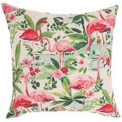 20x20 Reversible Flamingo Outdoor Pillow