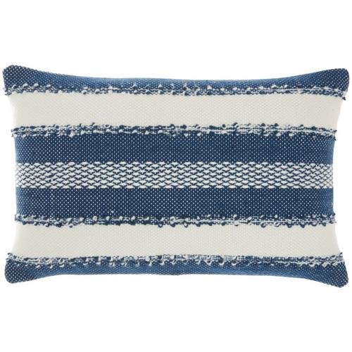 Mina Victory 14x24 Striped Woven Outdoor Pillow
