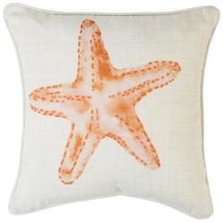 Single Starfish Outdoor Decorative Pillow