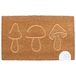 18x30 Three Mushrooms Coir Doormat