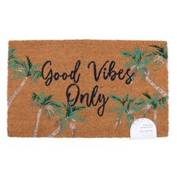 Rosewoods Marketplace 18x30 Good Vibes Only Coir Doormat