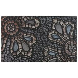 Mohawk Floral Mosaic Rubber Doormat