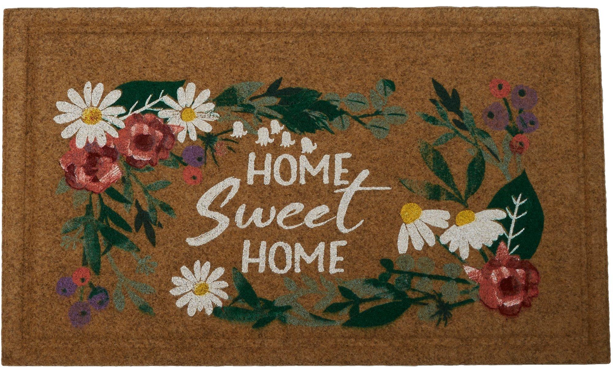 18x30 Home Sweet Home Faux Coir Doormat