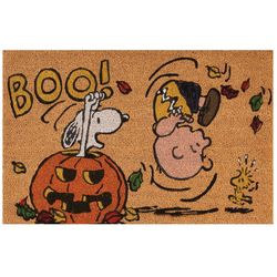 Nourison Peanuts Halloween Coir Doormat