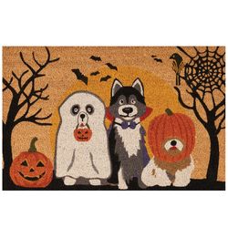 Nourison Halloween Dogs Coir Doormat